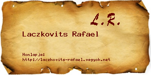 Laczkovits Rafael névjegykártya